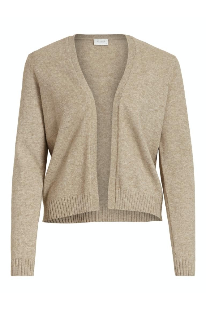 VIRIL SHORT L/S KNIT CARDIGAN-NOOS 14060800 Natural Melange